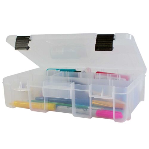 Art And Craft Box Transparent Divider Utility Box